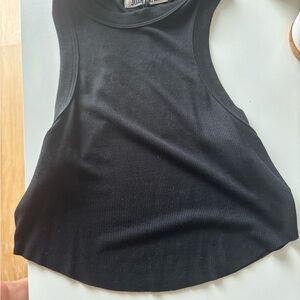 Joah Brown black ribbed muscle tank NWT